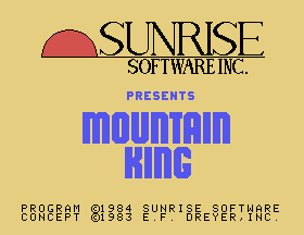Mountain King Title Screen